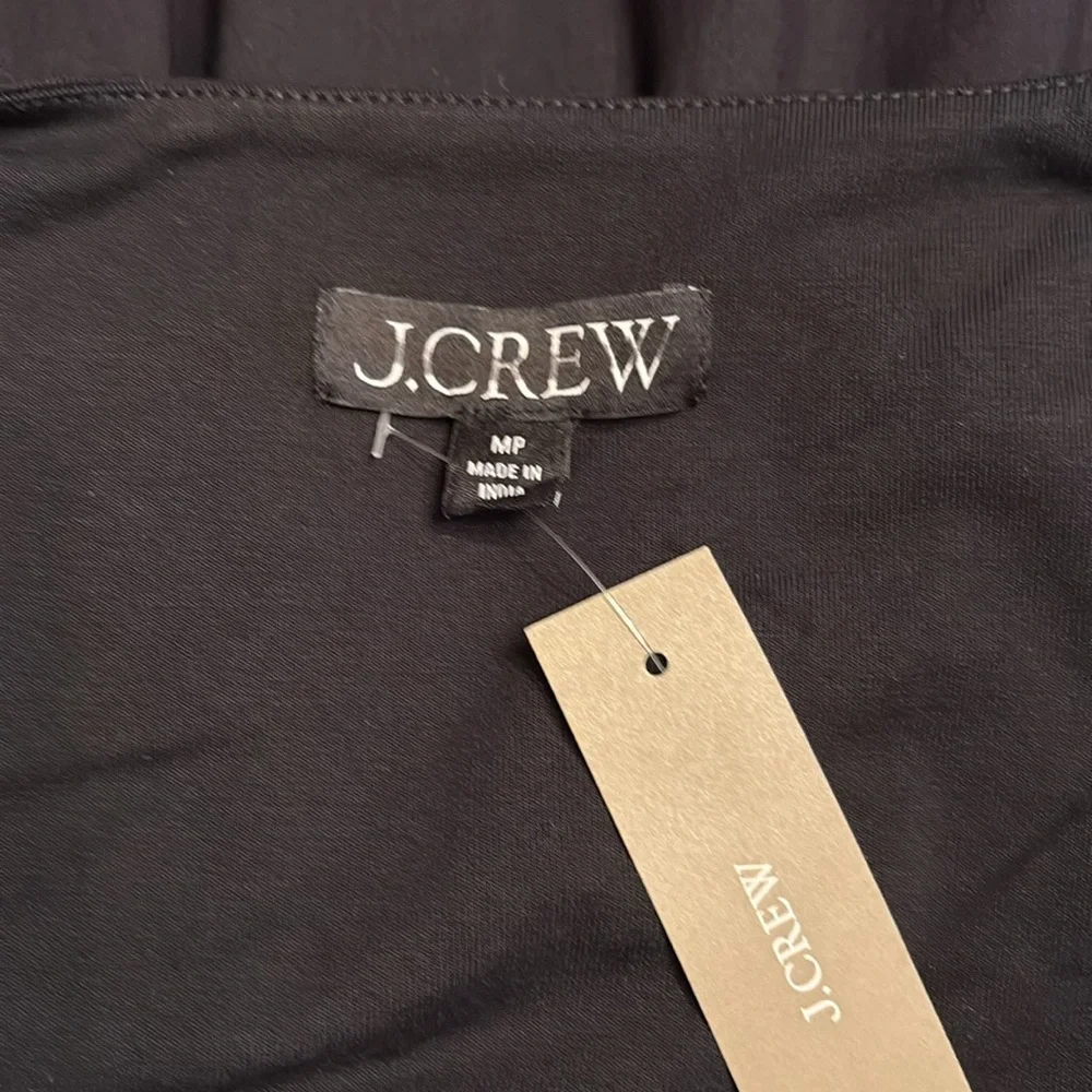 J Crew women’s Drop waist mixy dress square neck black lined Size PM NWT - Picture 6 of 9